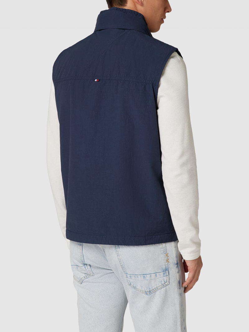 Weste mit Label-Patch in marineblau