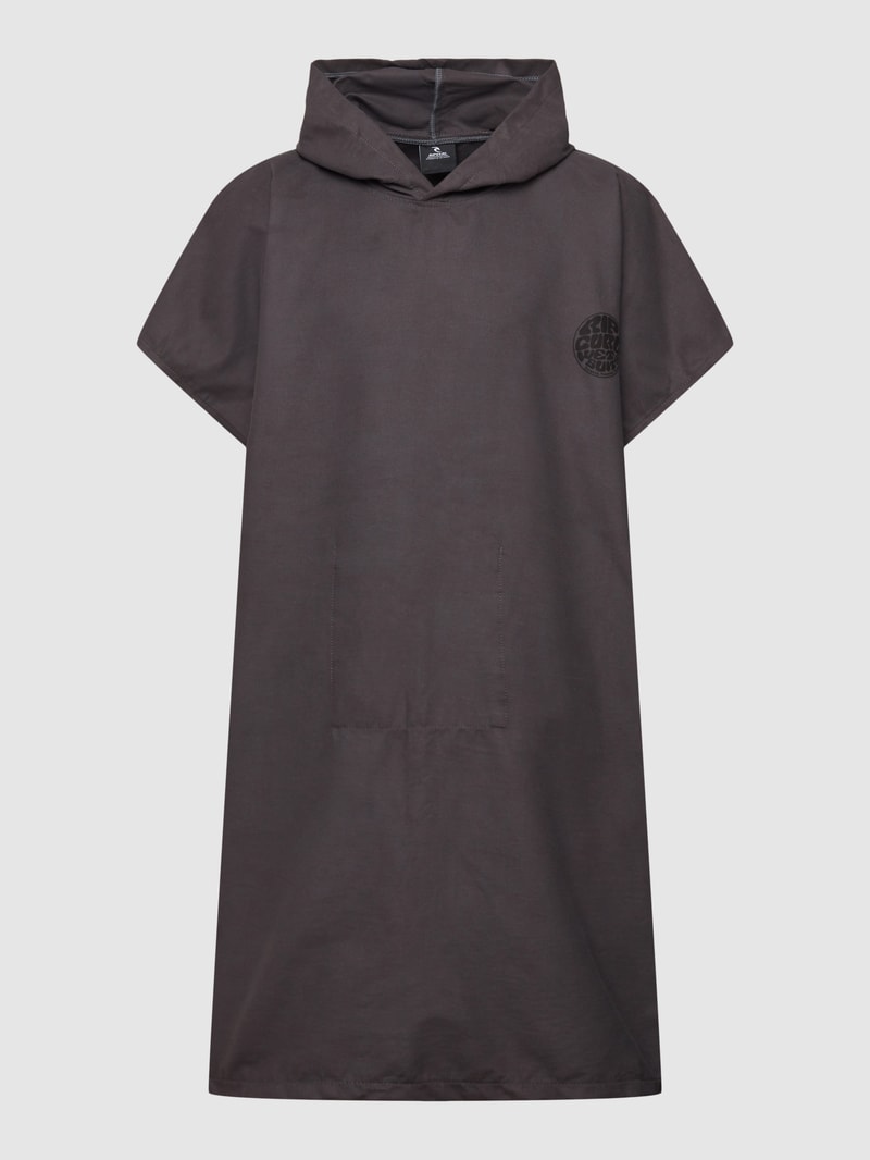 Handtuch mit Kapuze Modell 'SURF SERIES' in schwarz