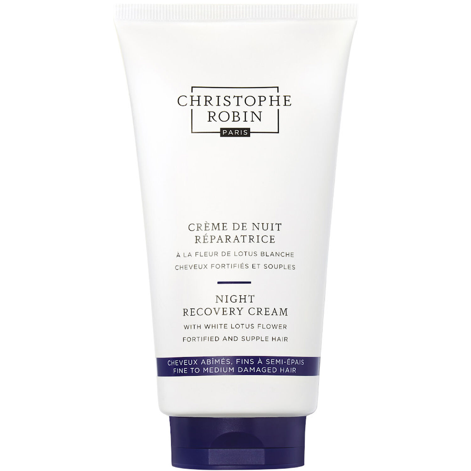 Christophe Robin À la Fleur de Lotus Blanche Crème de Nuit Réparatrice 150 ml