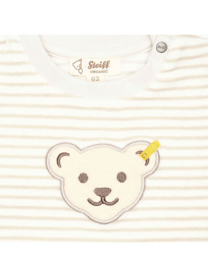 Steiff Strampler in Beige/Weiß günstig kaufen