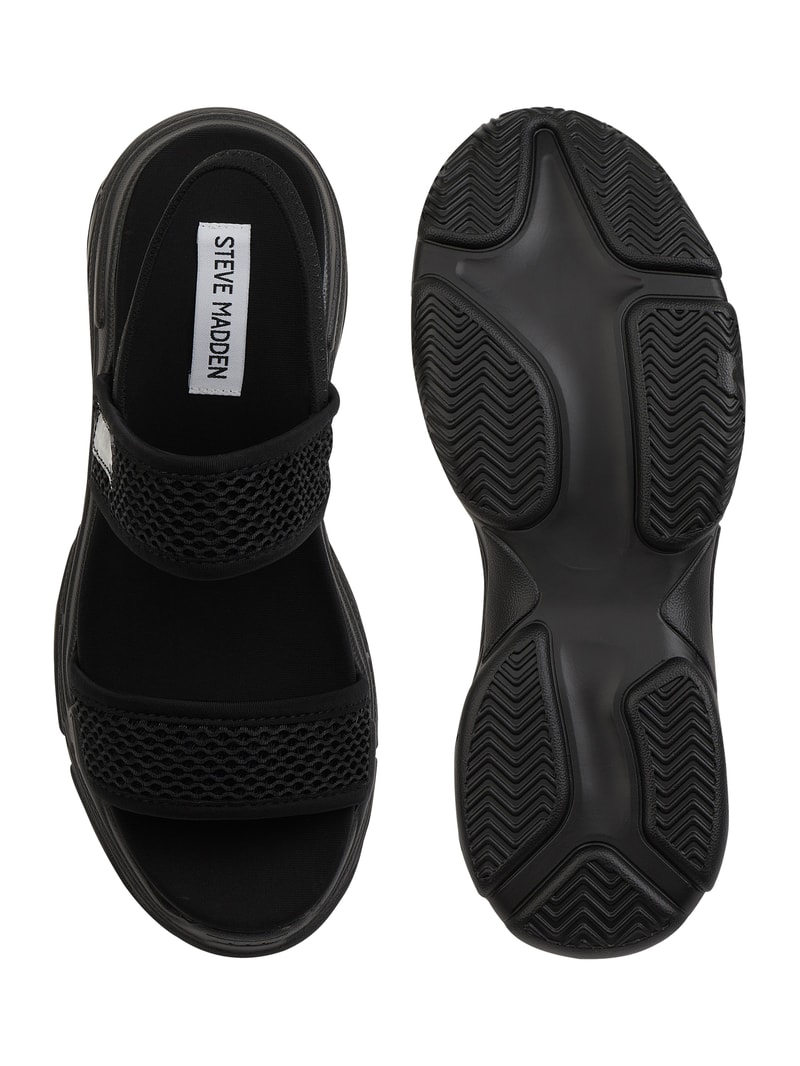 Wedges aus Textil Modell 'Samurai' in schwarz