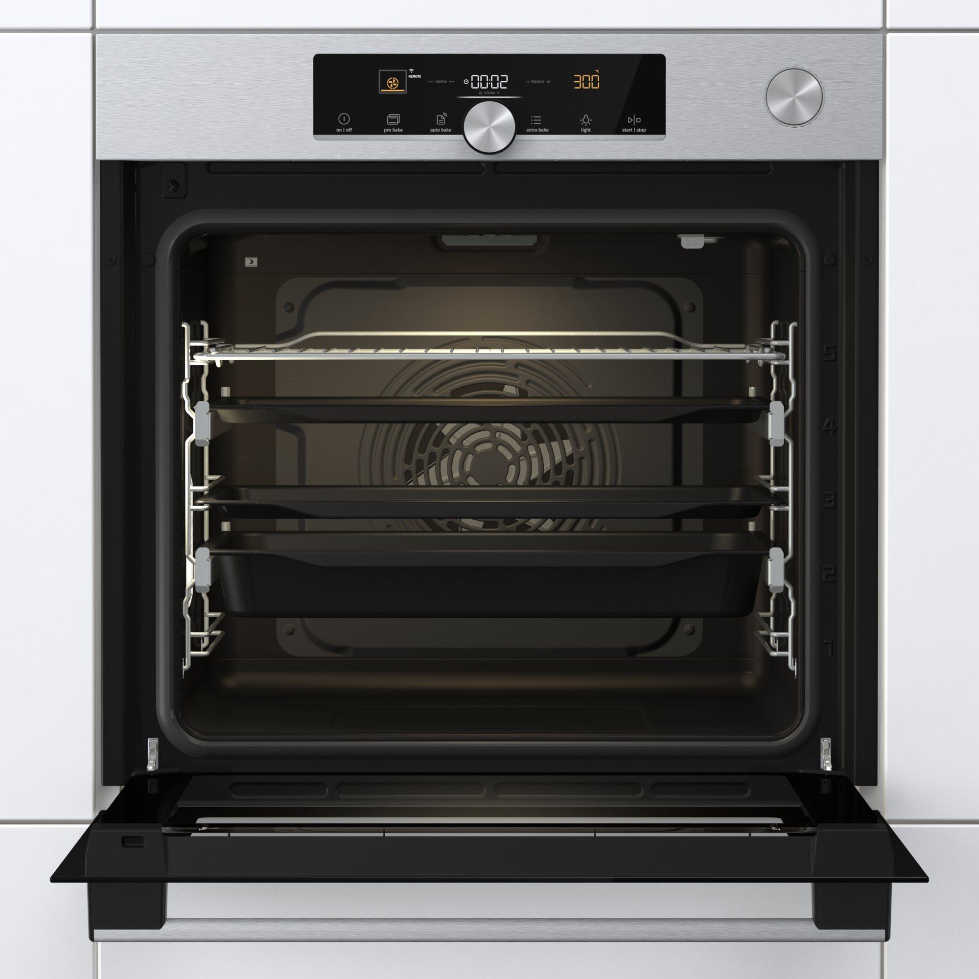 GORENJE Backofen BPSA 6747, mit 2-fach-Teleskopauszug