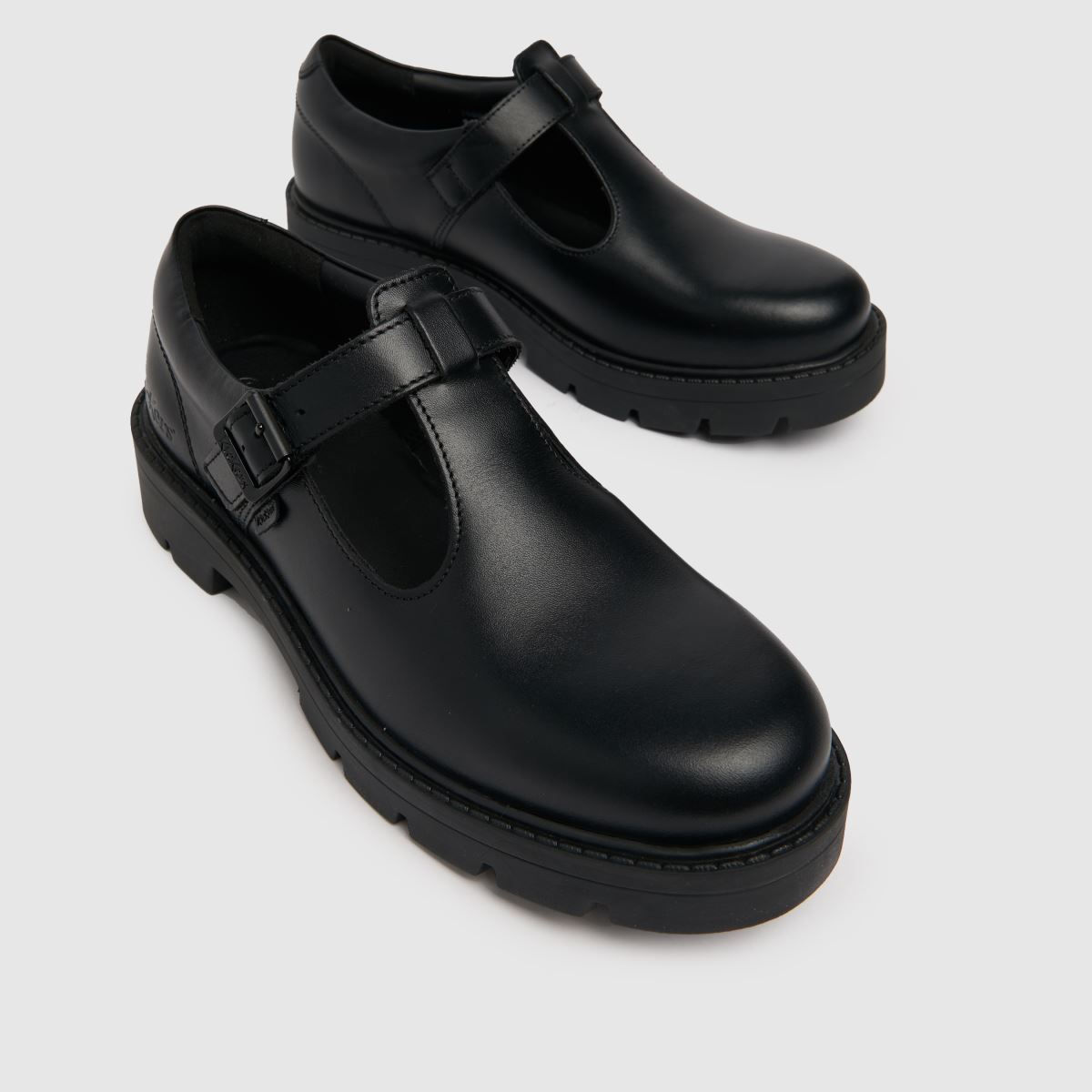 Kickers Kori T Bar Mono lapos talpú cipő fekete színben