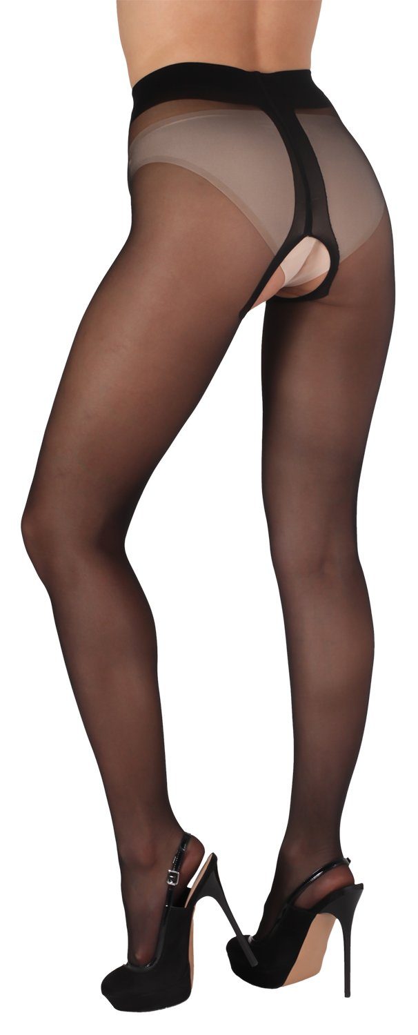 BANANALU Ouvert Strumpfhose Ouvert Strumpfhose mit offenem Schritt 20 DEN (1 St)