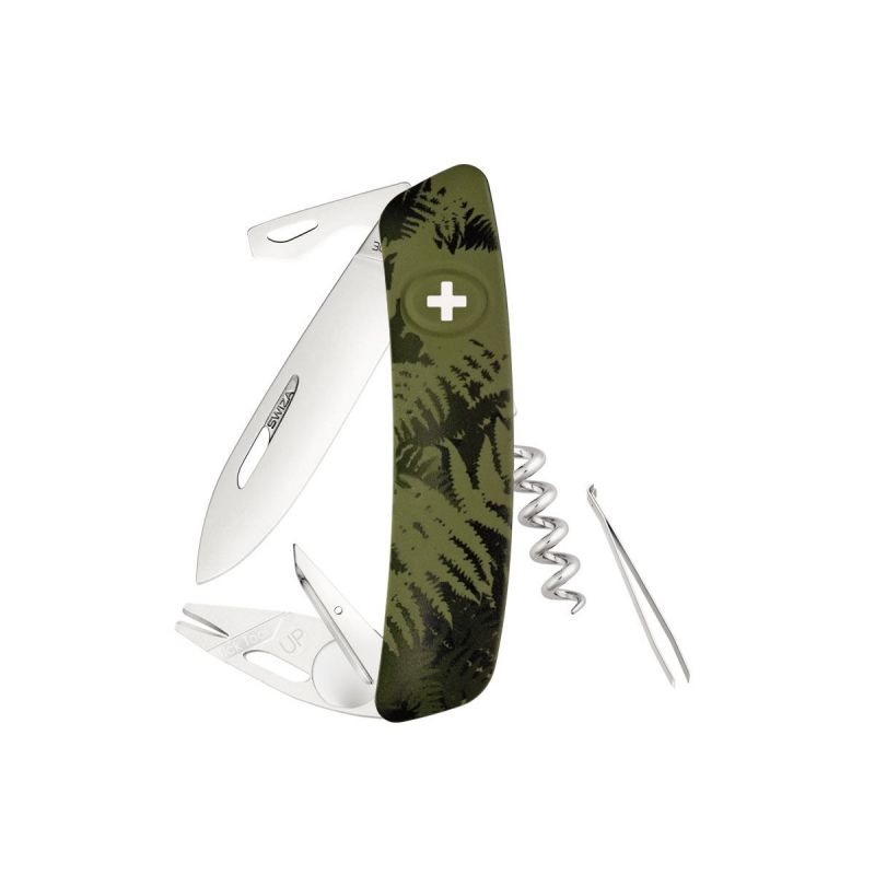 Swiza TT03 TICK Tool Olive Fern, Schweizer Taschenmesser made in Swiss
