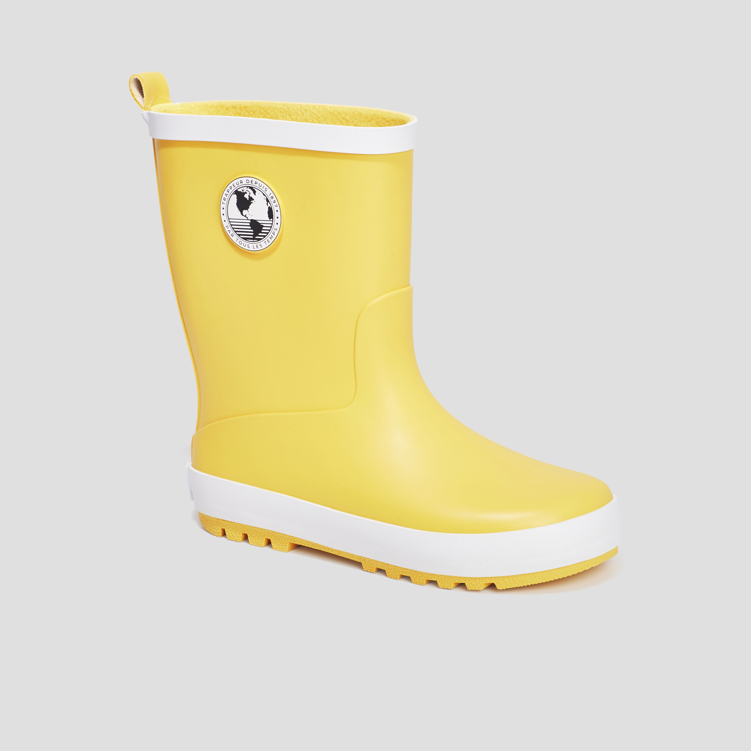 Bottes de pluie Trappeur jaune garçon | La Halle