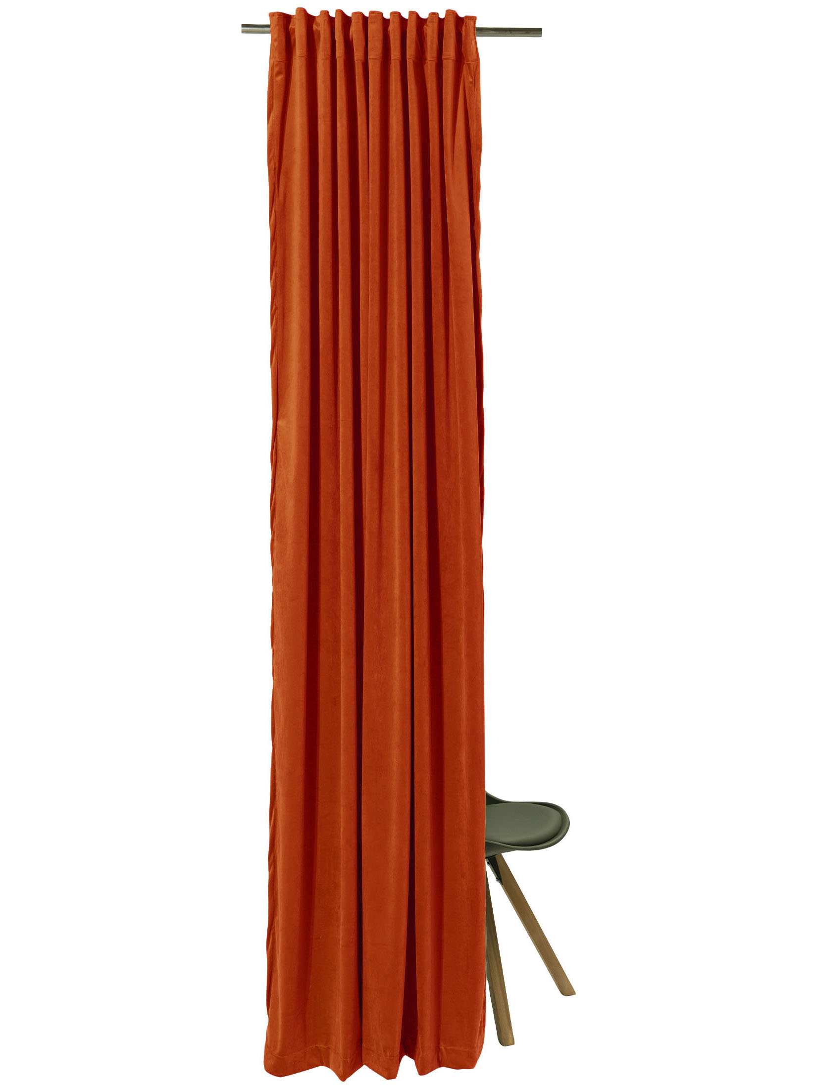 Marilana Vorhang mit Gardinenband, Kupfer