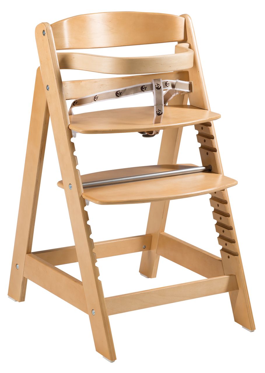 Roba Treppenhochstuhl 'Sit Up Click', mitwachsend, innovativer Klickverschluss, Holz, naturfarben