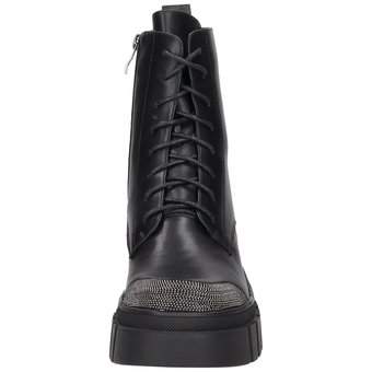 2Go Fashion Schnür Boots in schwarz