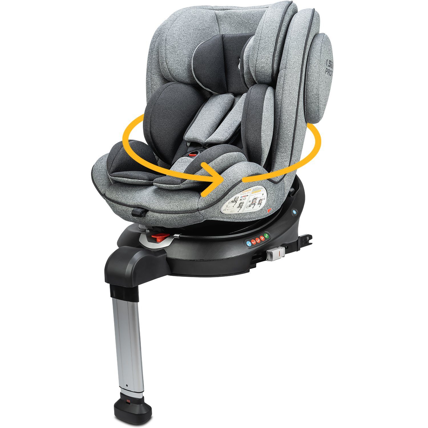 Osann Autokindersitz Eno360 SL, ab: Geburt, bis: 12 Jahre, ab: 0 kg, bis: 36 kg, drehbarer Reboarder mit Isofix und Standfuß - Gruppe 0+/1/2/3