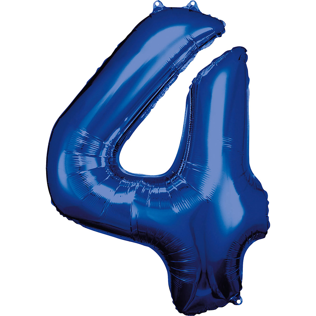 Folienballon dunkelblau Zahl 4, 86 cm