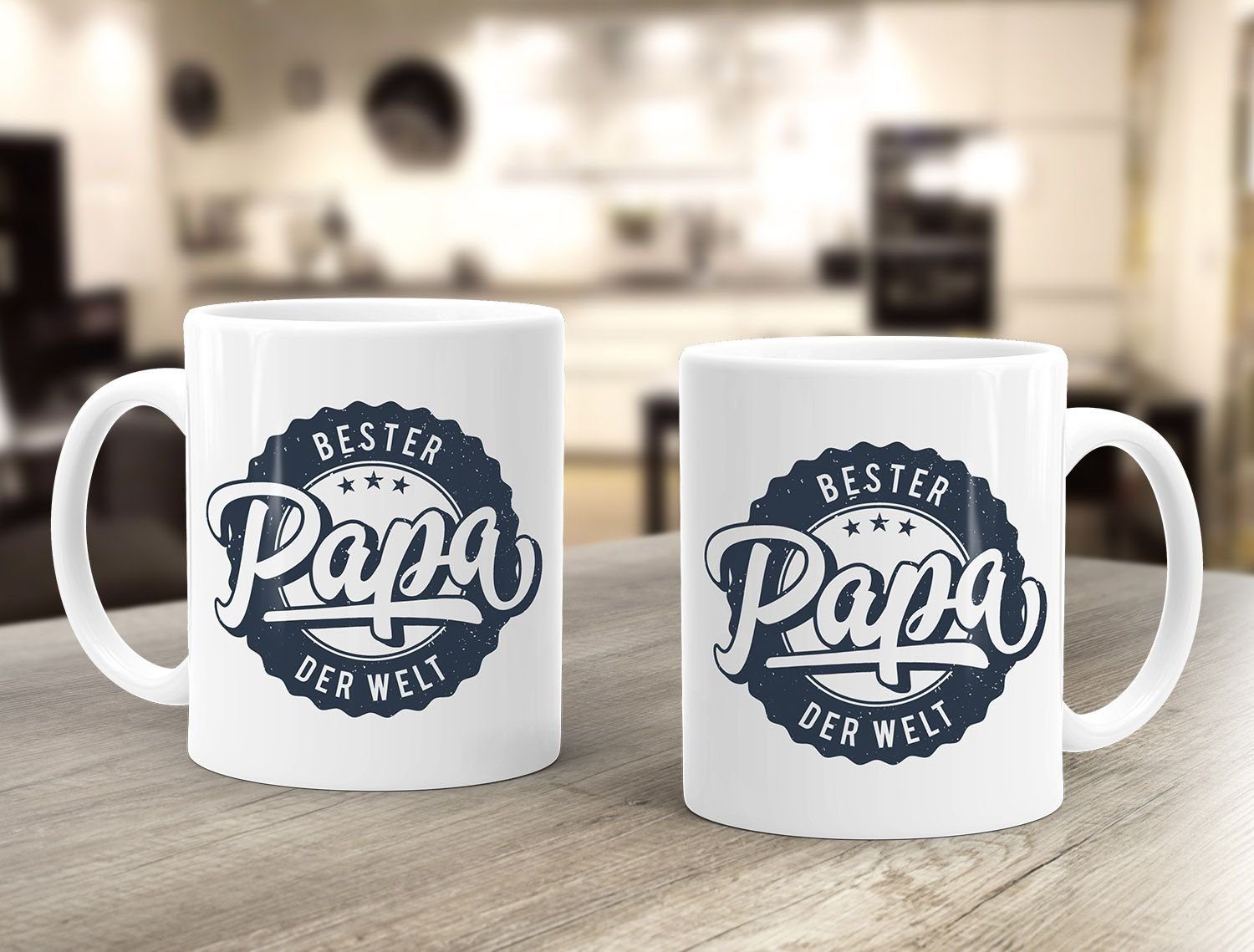 MoonWorks Tasse Kaffeetasse Bester Papa der Welt Geschenk Geschenktasse MoonWorks®, Keramik