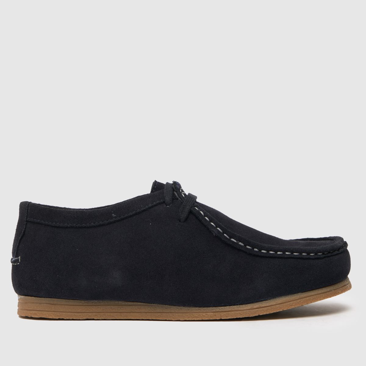 Schuh marinblå Laddie mocka pojkar ungdomsskor
