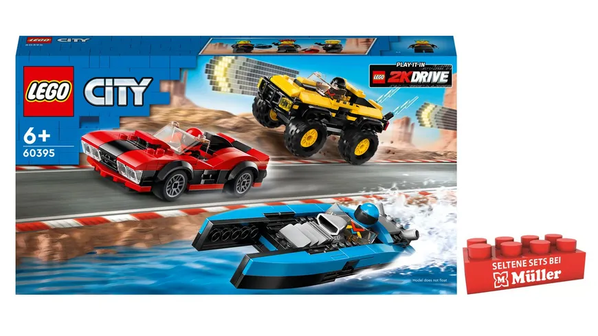 LEGO City 60395 Rennfahrzeuge Kombiset