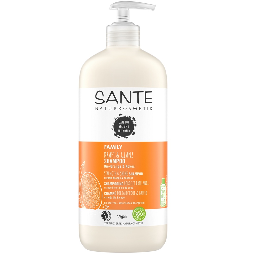 sante Shampooing Force et Brillance Orange Coco, 500ml Shampooings