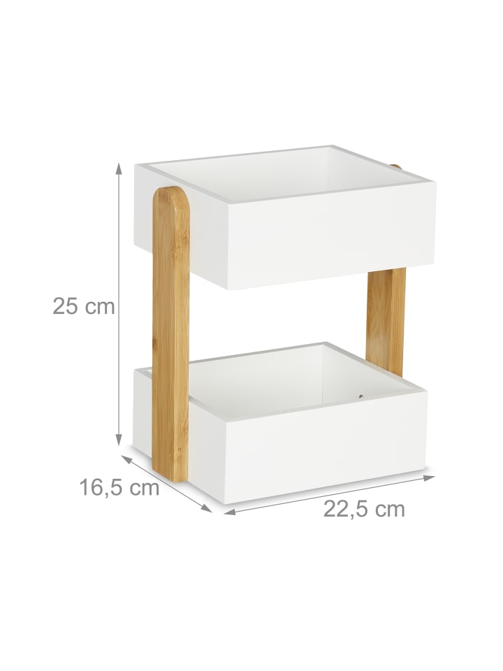 relaxdays Schreibtisch Organizer in Weiß günstig kaufen onesize