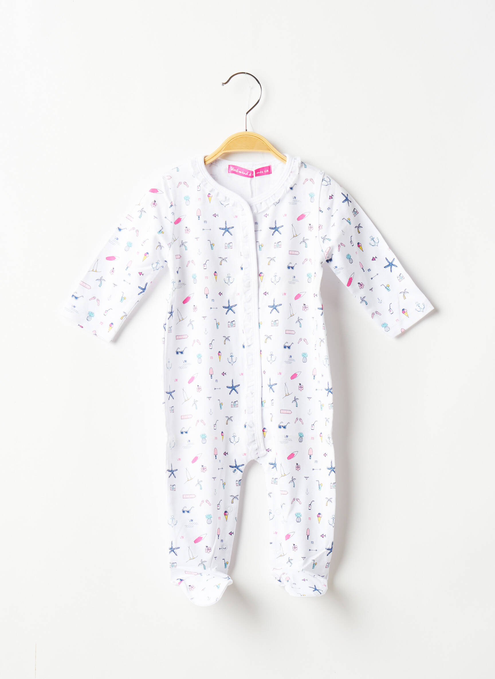 Week End A La Mer Pyjamas 1 Enfant couleur blanc