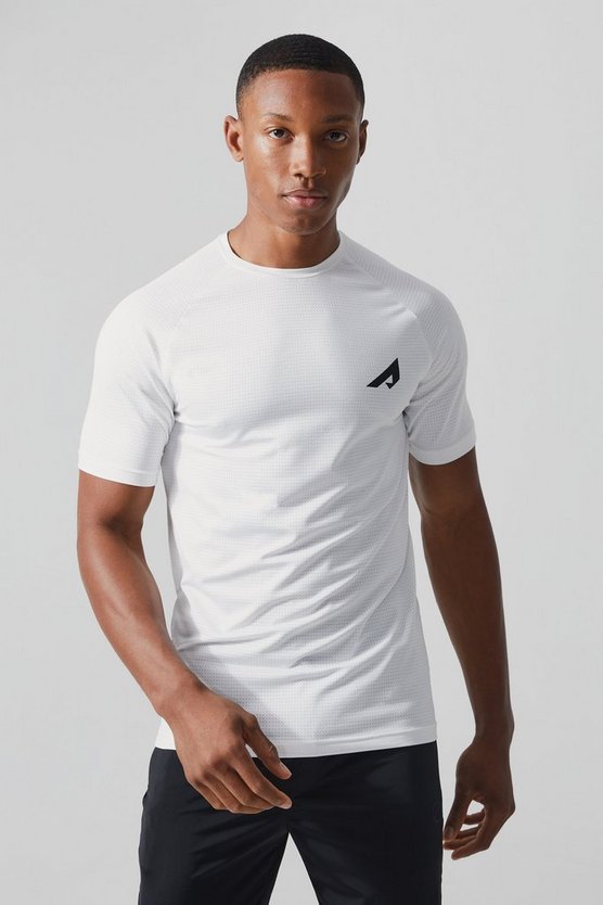 Active Muscle-Fit Mesh Performance T-Shirt
