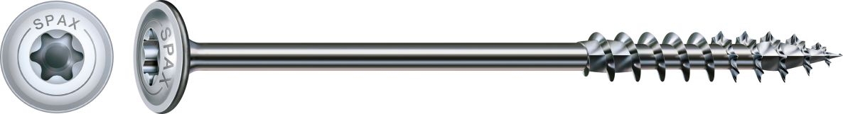 SPAX 0251010601605 HI.FORCE, 6 x 160 mm, 100 Stück, Teilgewinde, Scheibenkopf, T-STAR plus T30, 4CUT, WIROX