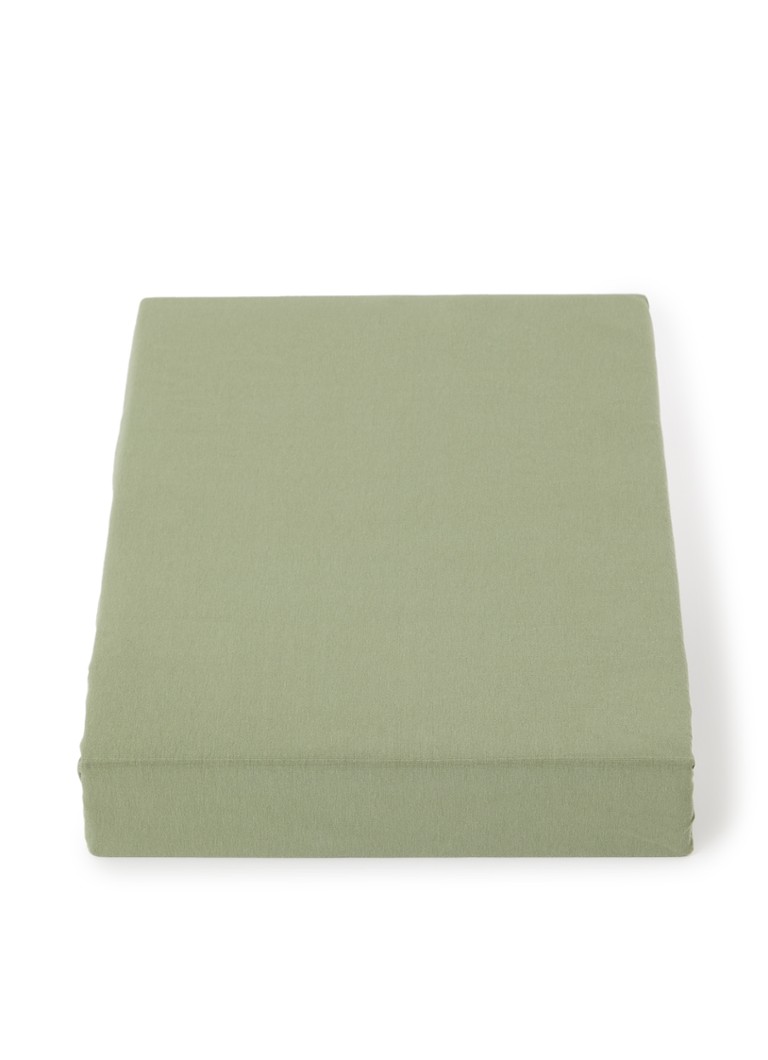 Cearșaf cu elastic Vandyck Jersey Supreme, confecționat din țesătură tricotată de bumbac, înălțime colț 30 cm.