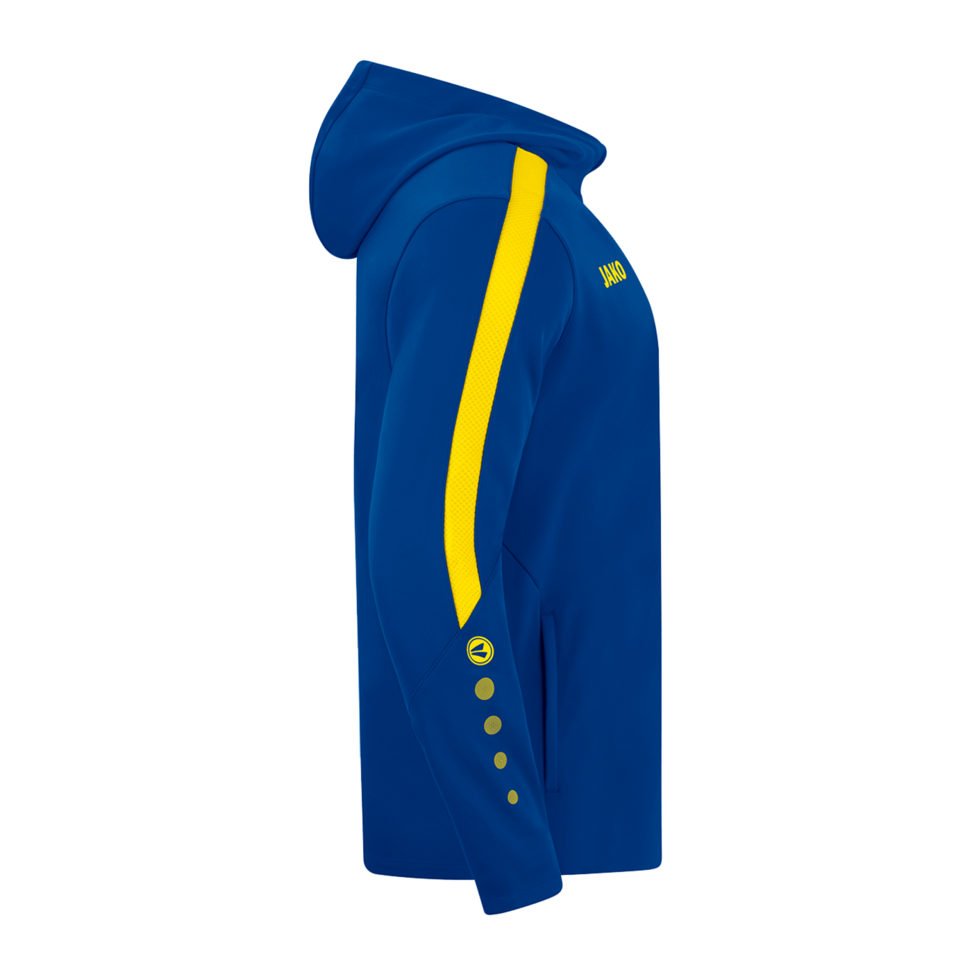 JAKO Power Kapuzenjacke Kids Blau Gelb F404