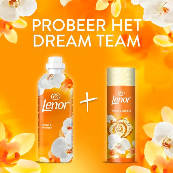 Lenor Borostyán és Orchidea öblítő 1150ml, 55 mosás