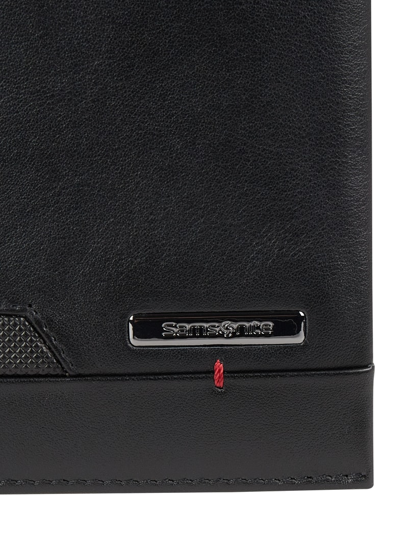 Portemonnaie aus Leder - RFID-blocking in schwarz