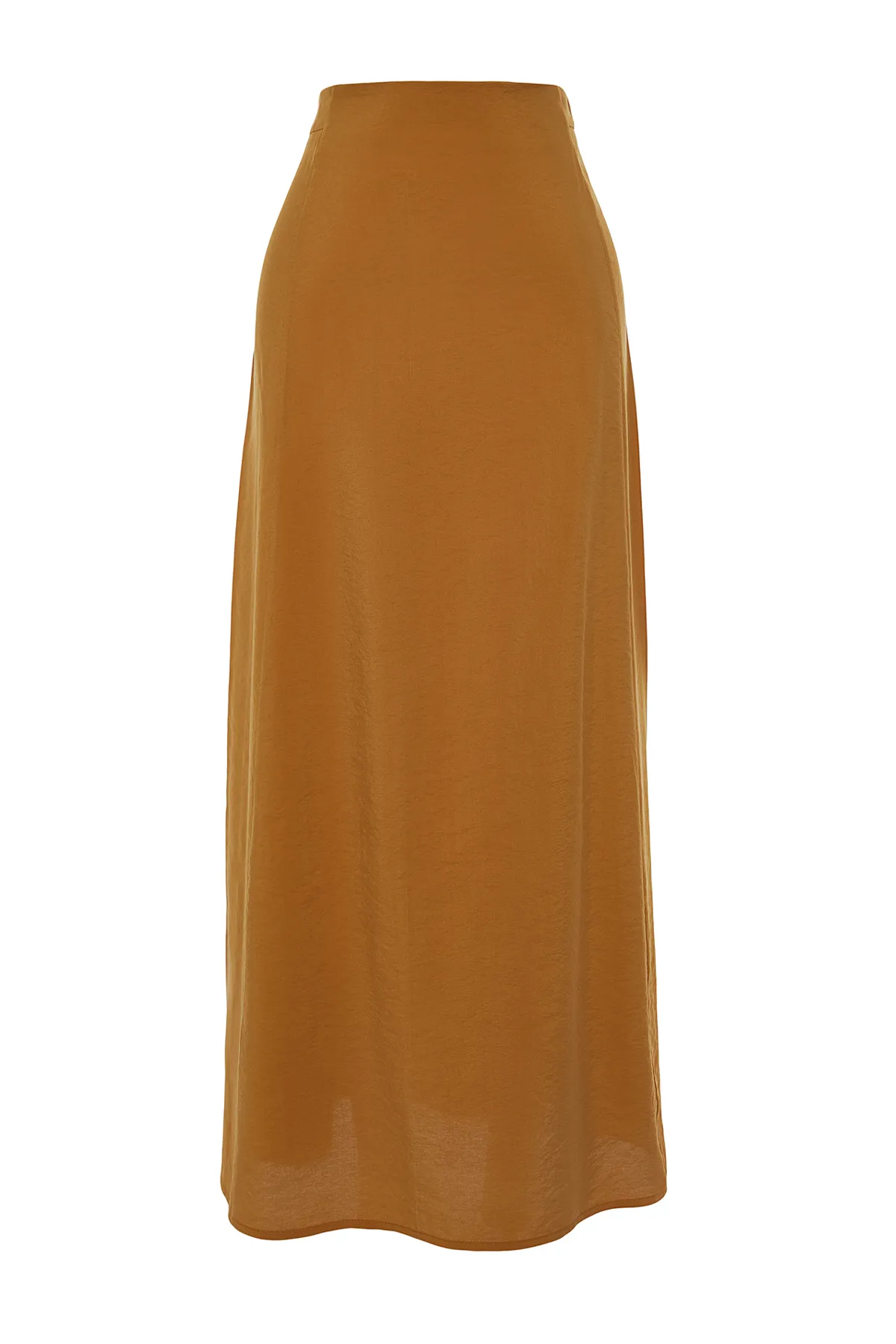 Trendyol Collection  Kamelfarbener, gewebter Maxirock in A-Linie mit Modalanteil TWOSS24ET00058