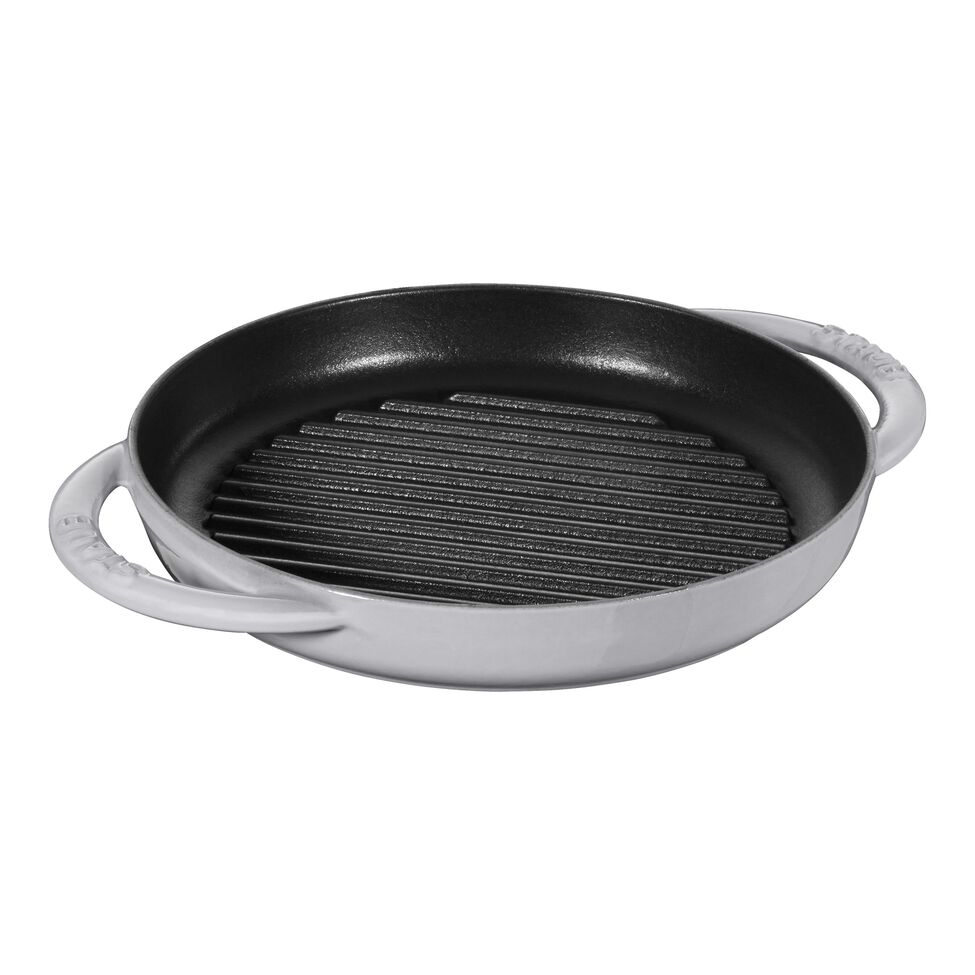 Pure Grill 23 cm, rund, Graphit-Grau, Gusseisen
