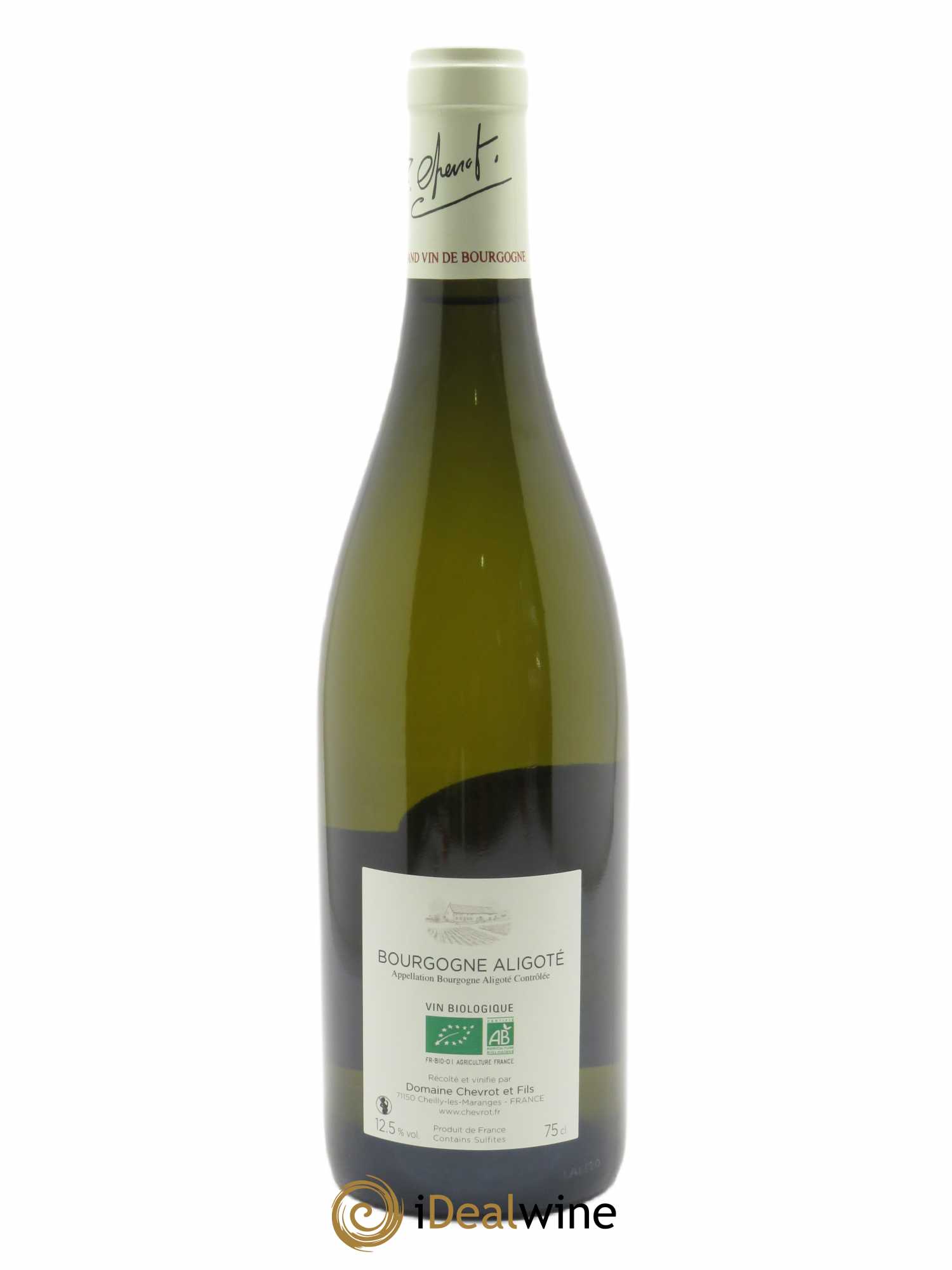 Bourgogne Aligoté Quatre Terroirs Domaine Chevrot  2020 - Lot de 1 Bouteille