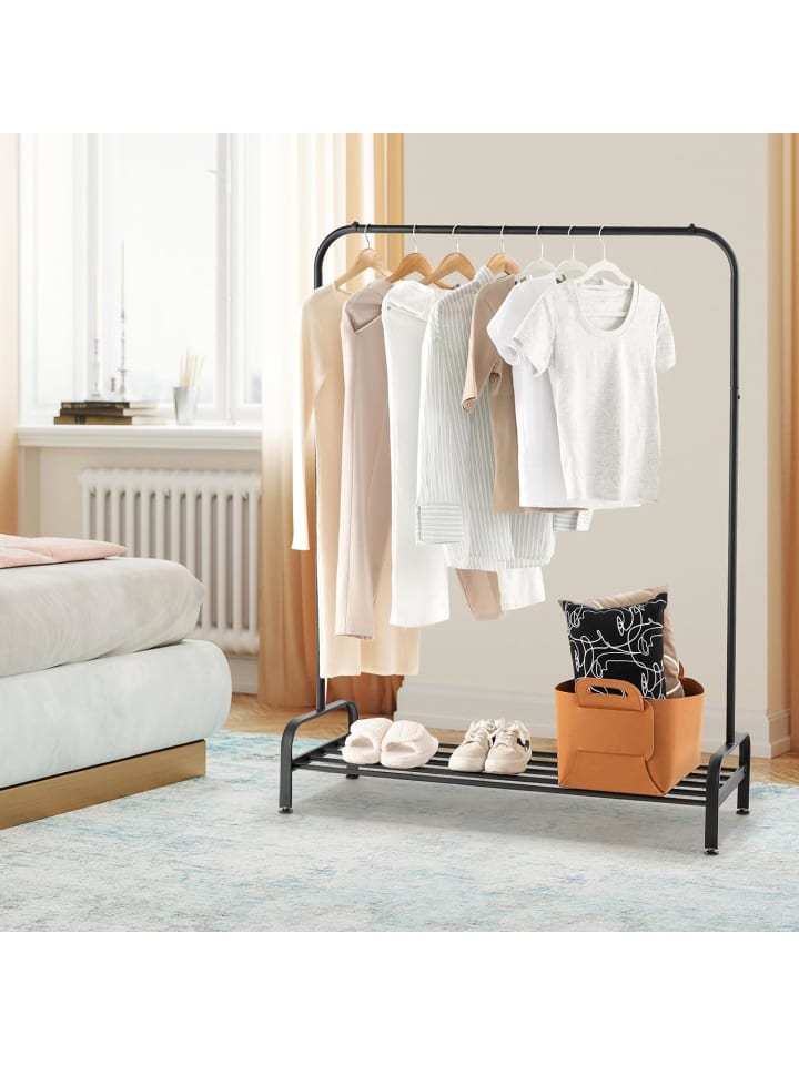 COSTWAY Garderobenständer in Schwarz günstig kaufen 145cm