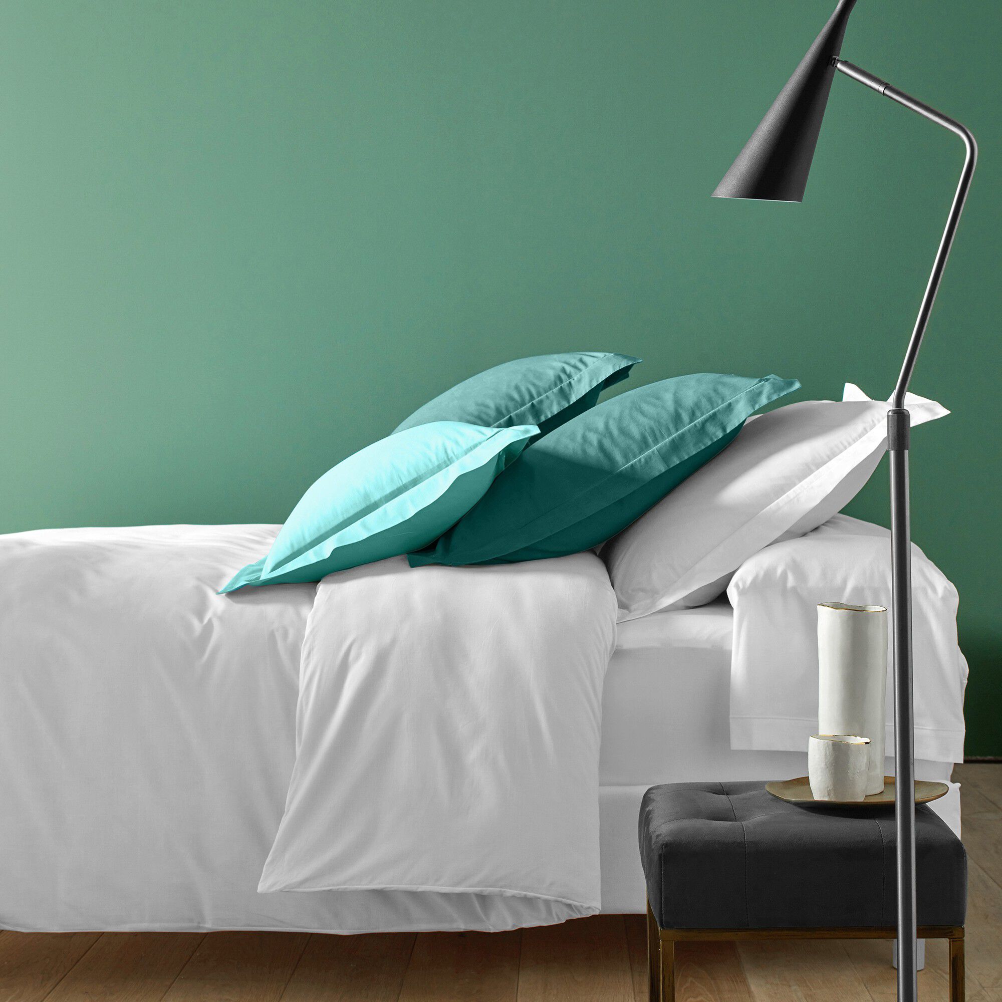 Linge de lit uni coton
