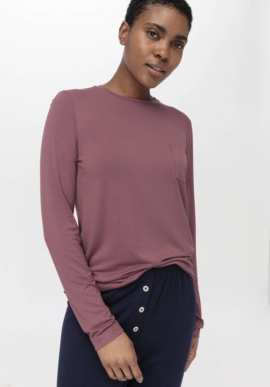 Langarm Schlafshirt aus Tencel™Modal