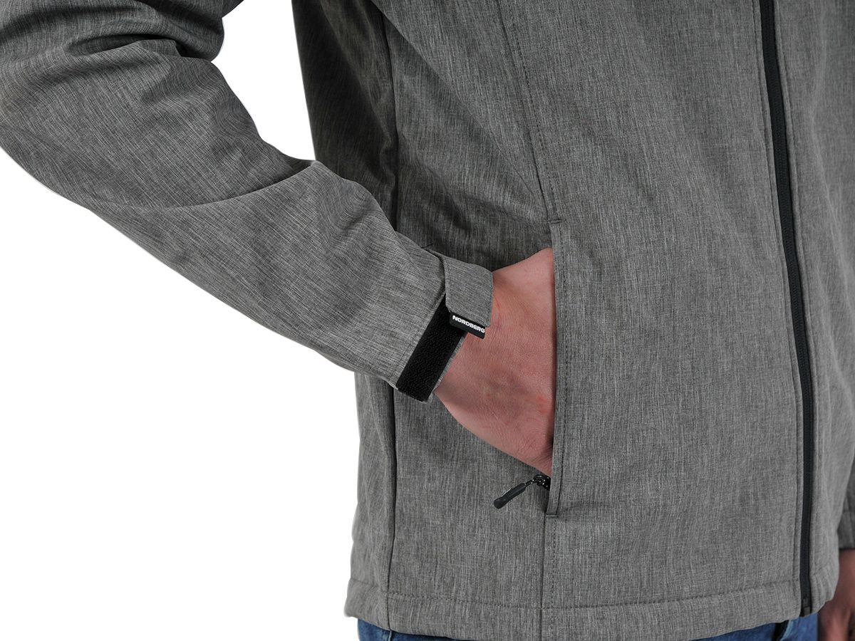 Nordberg Kjeld Grey Melange Herren Softshelljacke