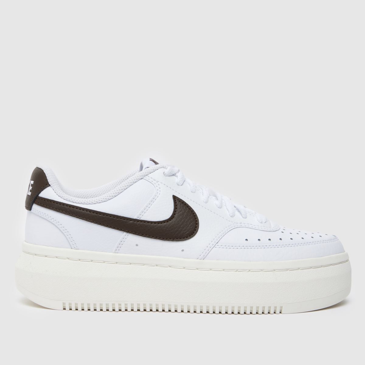 Nike Court Vision Alta – Vita och bruna träningsskor
