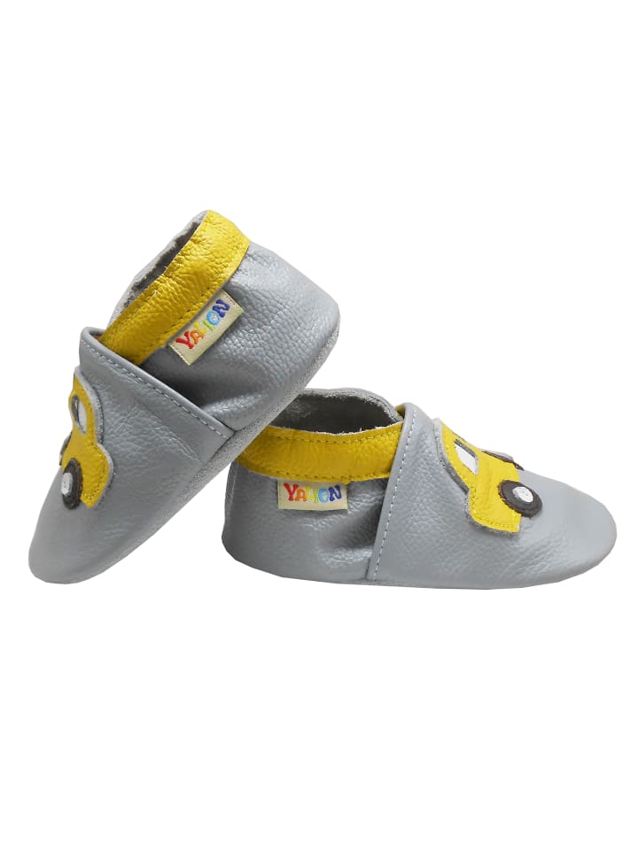 Yalion Leder-Krabbelschuhe 