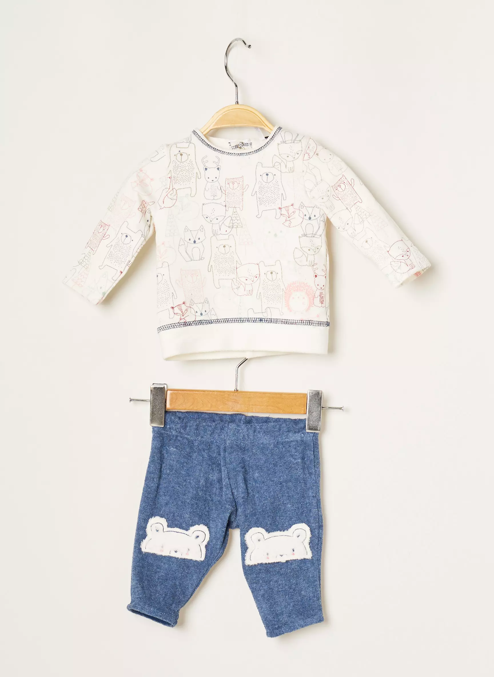 3 Pommes Ensembles Pantalon Garcon couleur bleu