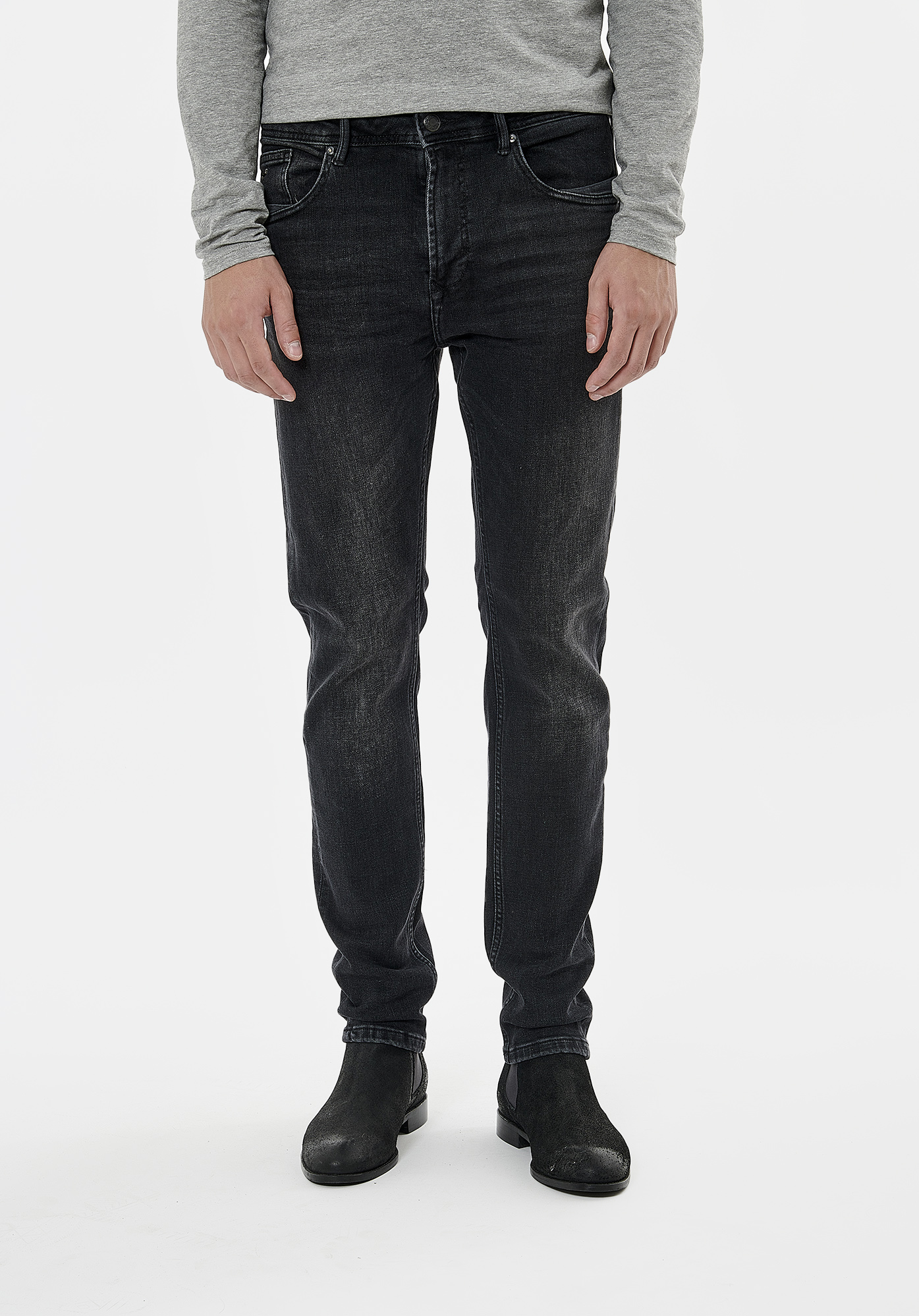 IRISH  Jean slim noir homme
