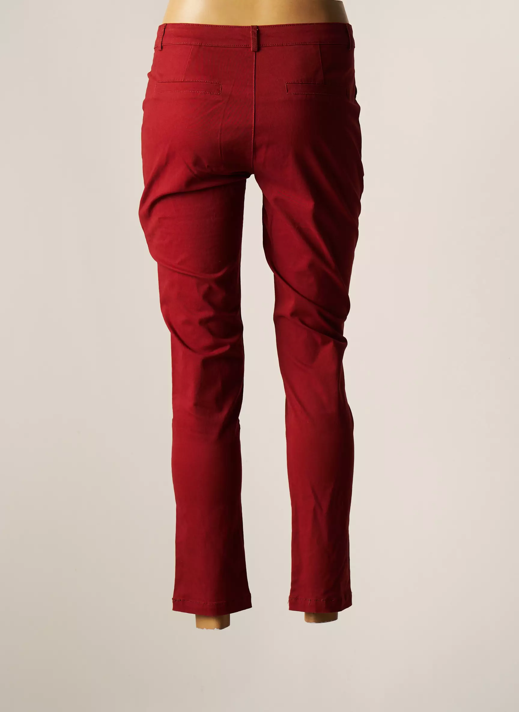Sarah John Pantalon7 8 Femme couleur orange