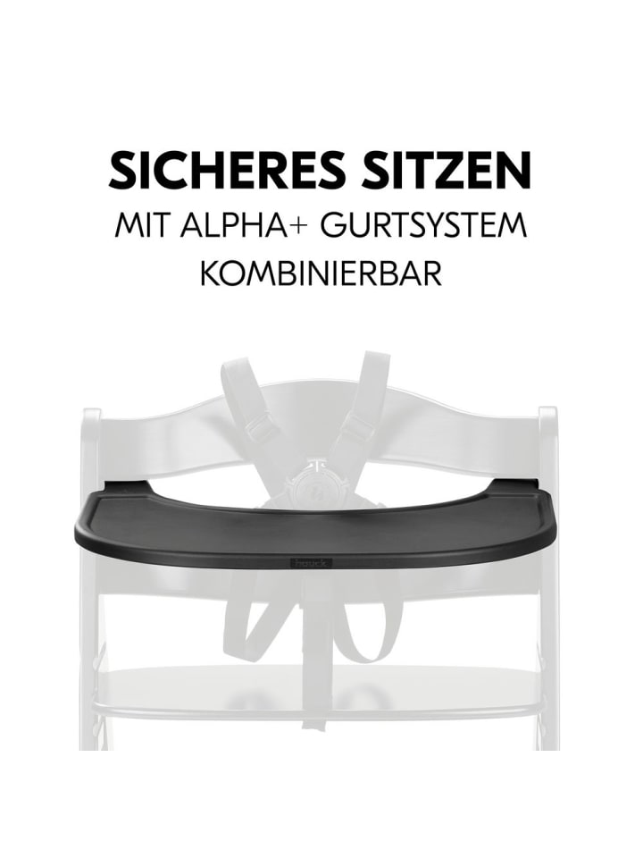 Hauck Essbrett und Tisch für Alpha Hochstuhl (Click Tray) in schwarz günstig kaufen onesize