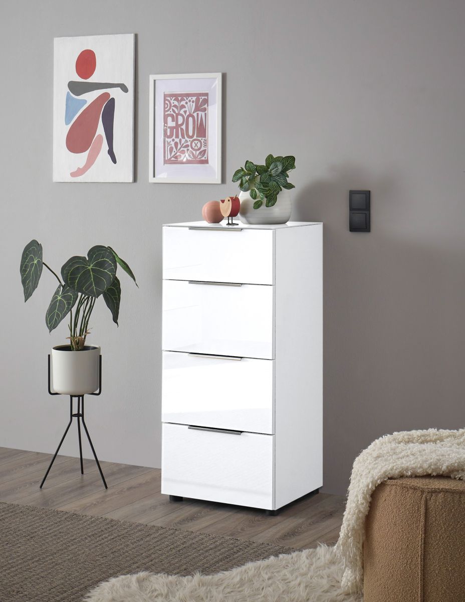 Kommode Santorin Weiß 45 x 99 cm