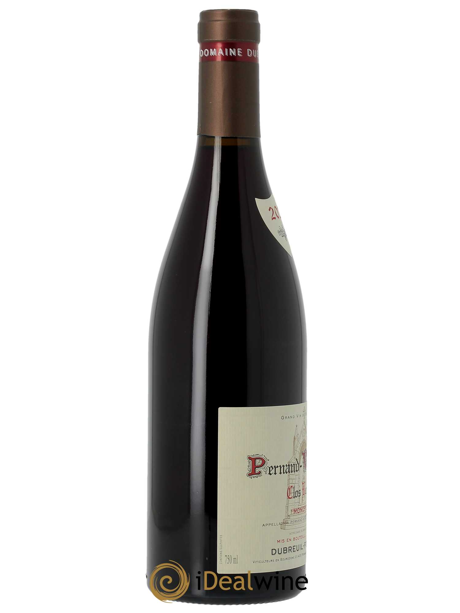 Pernand-Vergelesses 1er Cru Clos Berthet Domaine Dubreuil Fontaine  2021 - Lot de 1 Bouteille