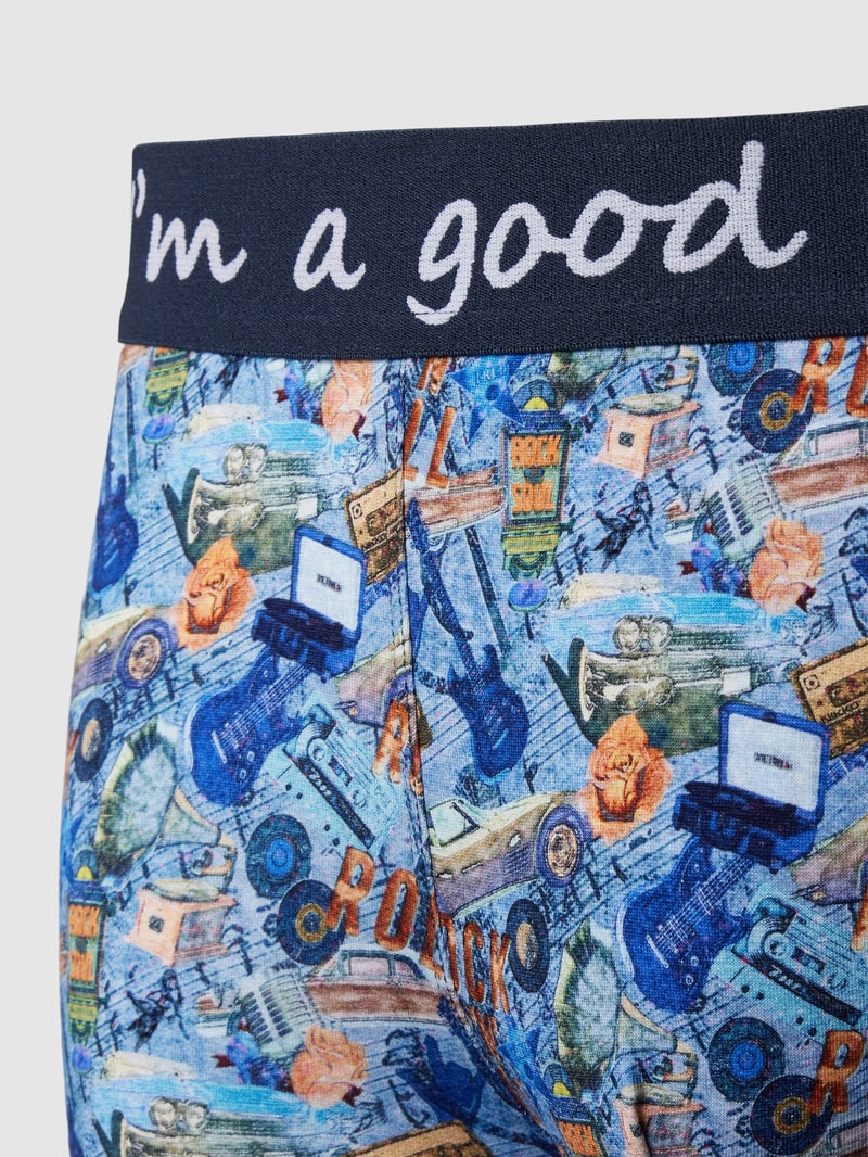 Boxershorts mit elastischem Logo-Bund in hellblau