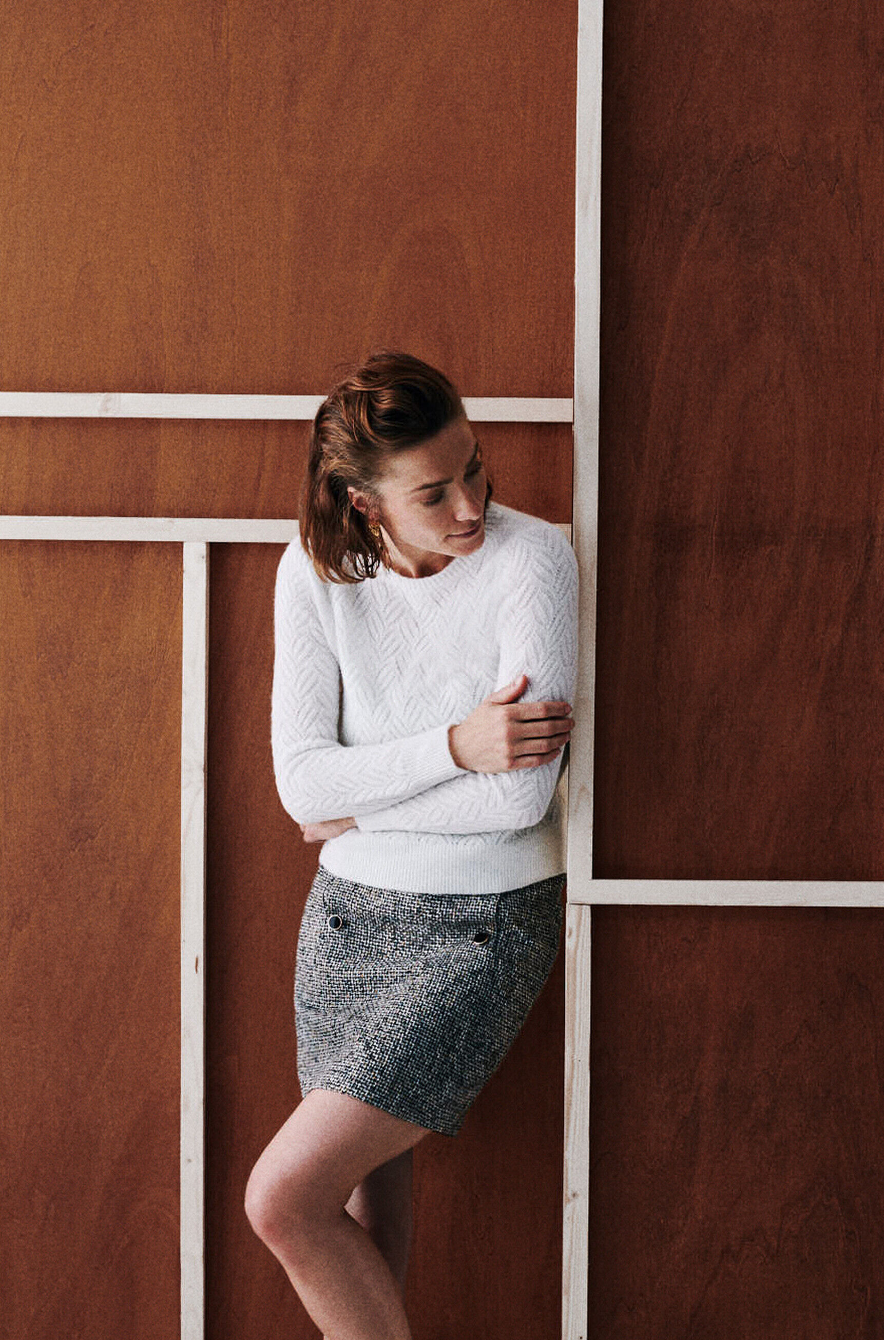 Pull masha ivoire femme
