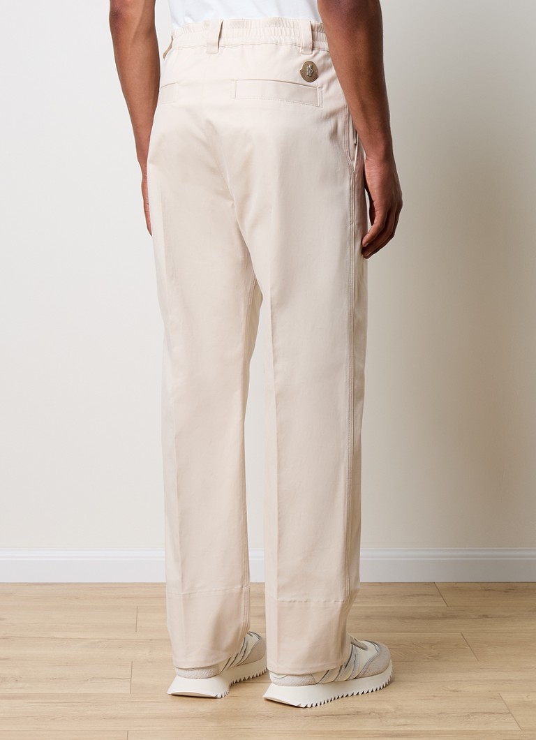 Pantaloni Moncler cu croială dreaptă și buzunare laterale