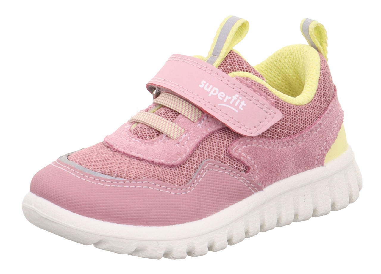 SPORT7 MINI - Rosa/GelbSneaker low mit Klettverschluss