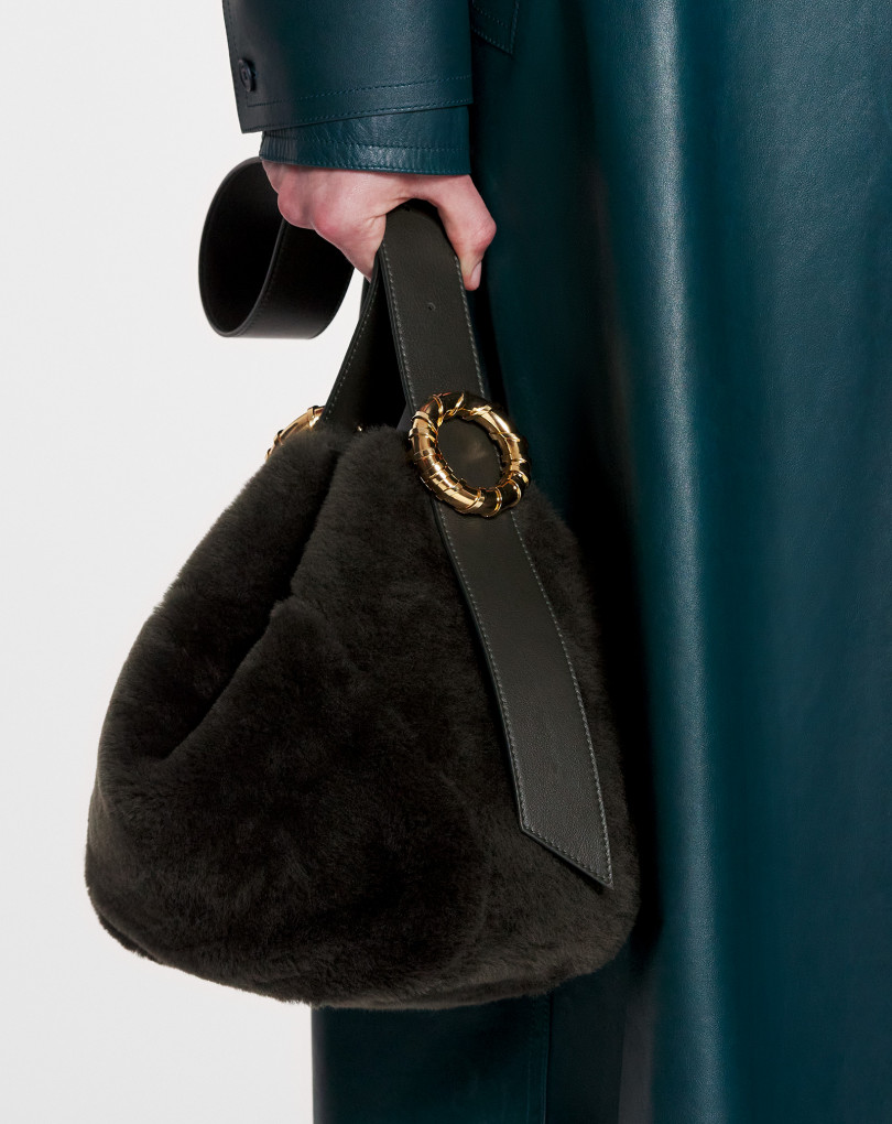 SAC MELODIE HOBO PM EN SHEARLING