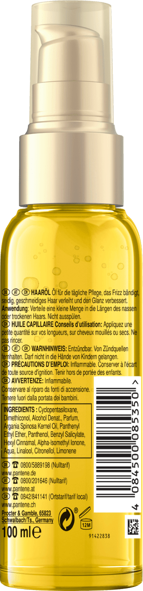 Haarkur Glatt & Seidig Arganöl Argan Infused Oil, 100 ml