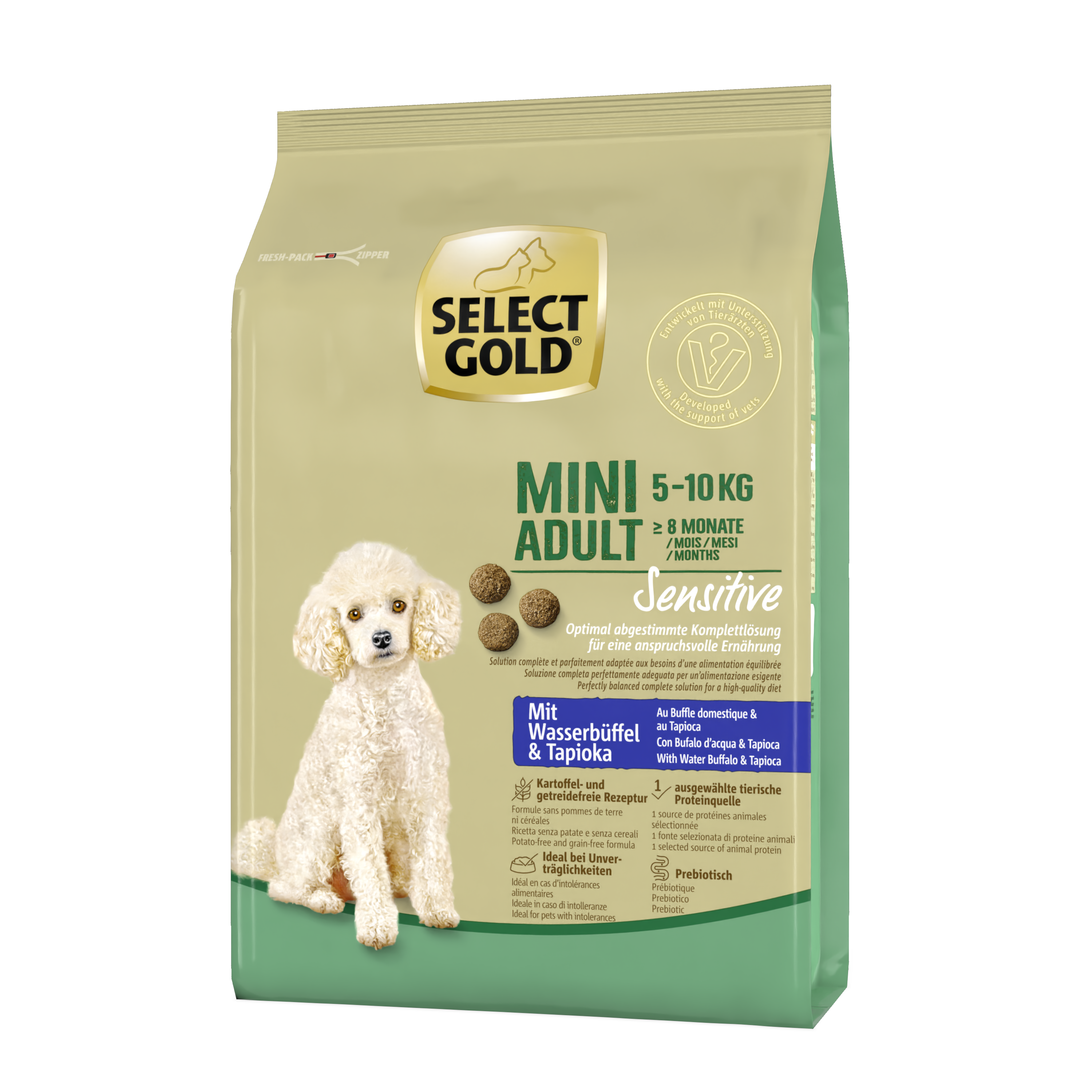 SELECT GOLD Hundetrockenfutter SELECT GOLD Sensitive Mini Adult Wasserbüffel 1 kg