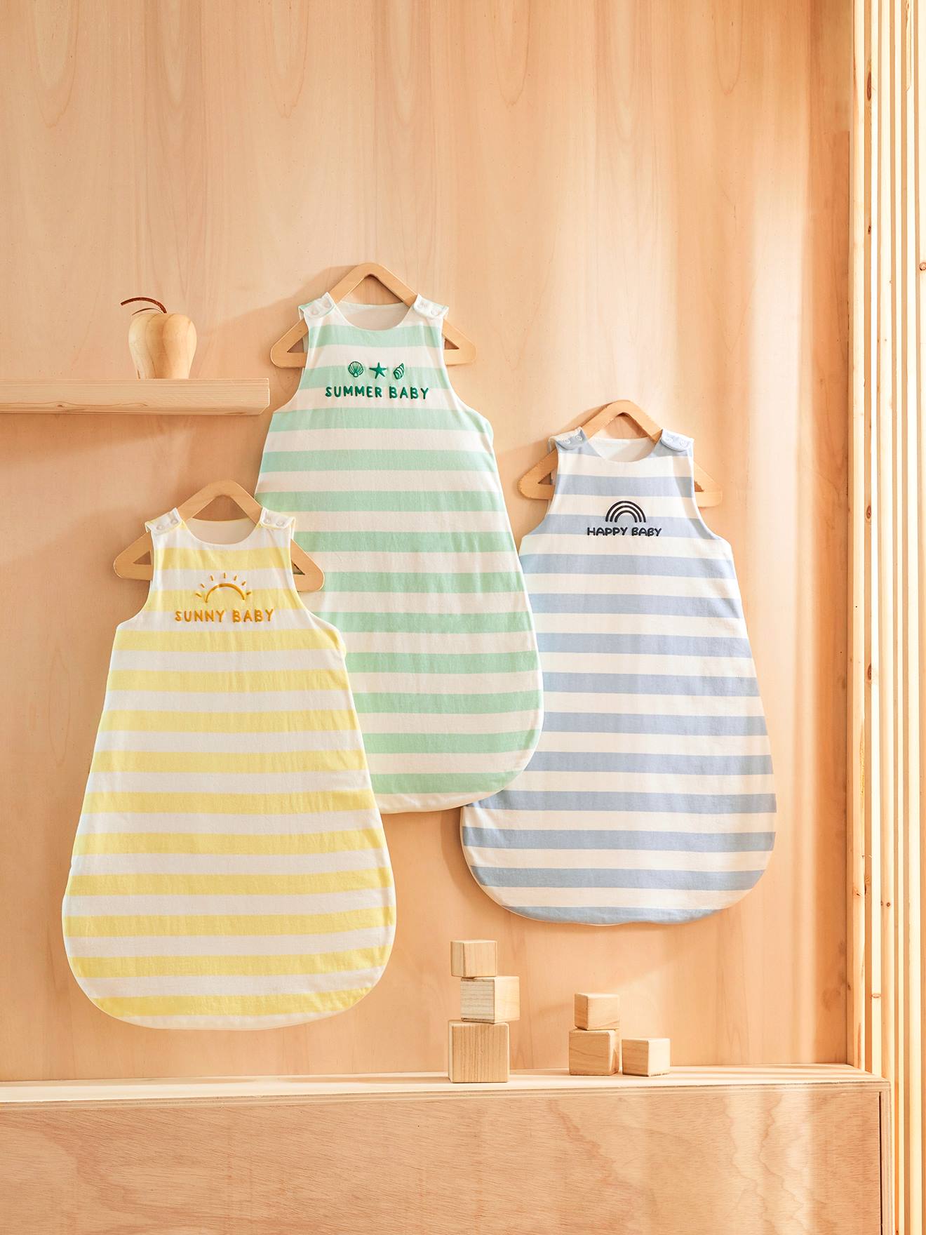 Vertbaudet Baby Sommerschlafsack SUNNY BABY Oeko Tex - grün
